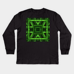 Trapped in green Kids Long Sleeve T-Shirt